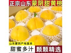 呈鲜果农蒙阴黄桃，满16减5，券后54.88元！