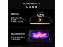 华为Mate80 Pro直降300到手仅6199元