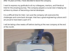 英特尔资深Linux工程师舒特莫夫离职