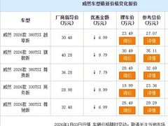 上汽大众威然限时降价，20万级德系大七座MPV震撼来袭