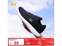 361°女子跑鞋黑/白37码80元抢