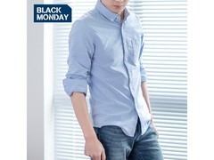 BLACKMONDAY纯棉男士长袖衬衫79元