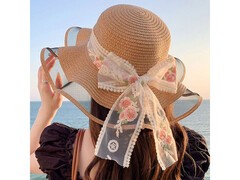 女士蕾丝太阳帽领券直降，仅17.9元！