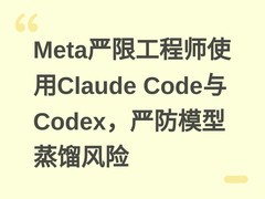 Meta严限工程师使用Claude Code与Codex，严防模型蒸馏风险