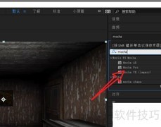 AE中Mocha项目导出指南