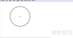 Sketchpad绘制红色空心圆