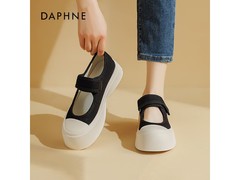 达芙妮春季女士厚底帆布鞋低至76.89元