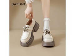 达芙妮英伦风厚底乐福鞋低至67.05元