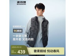 波司登90鹅绒情侣羽绒马甲立减到手414