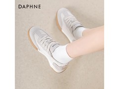 达芙妮德训鞋女 白色百搭99.9元