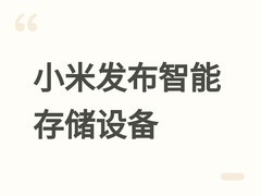 小米2026年推AI智能NAS：双盘位60TB、4K播放、四路监控与微信备份