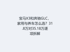 宝马X3和奔驰GLC，家用与养车怎么选？31.8万对35.18万逐项拆解