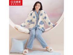 Hodohome红豆加绒睡衣54.8元抢