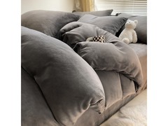 布之美牛奶绒四件套99元抢