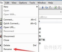 secureFX重命名Linux文件