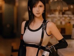 抖音创作者佑真推全新蒂法Cosplay，获赞最贴近原作的视觉还原