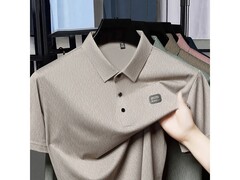 尺度保罗夏季冰丝翻领T恤低至35.9元