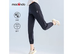 马孔多凉感运动裤女黑S