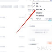 WPS Office插件数据重置方法