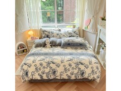 多兰诗牛奶绒四件套95元抢