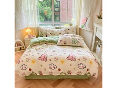 多兰诗牛奶绒四件套95元抢