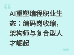 AI重塑编程职业生态：编码岗收缩，架构师与复合型人才崛起