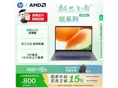 惠普锐16英寸锐龙本京东到手6899元