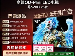 雷鸟鹤6 Pro 25款75英寸电视钜惠