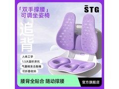 SITGOOD紫色气囊折叠坐垫腰靠低至174元