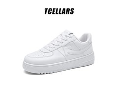 Tcellars透气小白鞋清仓，低至58.9元