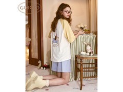 GUKOO女款夏季卡通家居服套装五折特惠