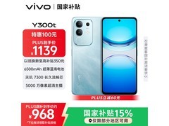 vivo Y300t 8GB+256G海蓝款低至968元