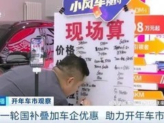 新能源车购置税减半 以旧换新补贴缓解成本压力