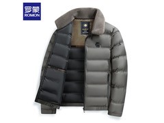 罗蒙加厚毛领棉服74.95元抢