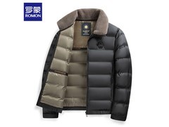 罗蒙保暖毛领棉服74.95元抢