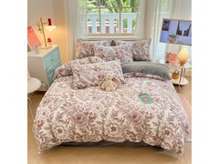 多兰诗秋冬牛奶绒四件套，到手仅99元