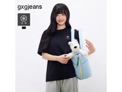 gxgjeans夏款黑T恤立减领券仅84元