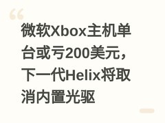 微软Xbox主机单台或亏200美元，下一代Helix将取消内置光驱