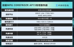 微星MPG COREFROZR AP15评测：X3D的专属双塔风冷