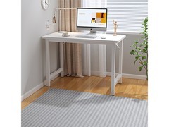 木匠印记80CM暖白电脑桌清仓，低至48.53元