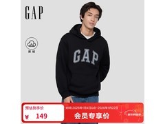 Gap男女装LOGO连帽卫衣105元抢