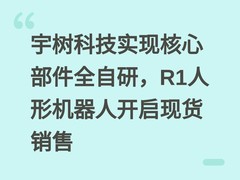 宇树科技实现核心部件全自研，R1人形机器人开启现货销售