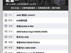 AMD锐龙R5 5500GT+RTX5060 ITX游戏主机