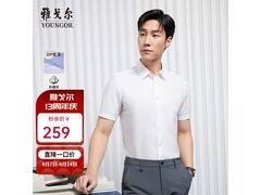 雅戈尔DP免烫短袖衬衫，PLUS会员低至216元