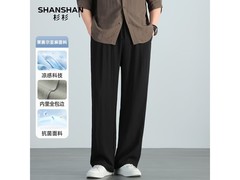 杉杉莱赛尔亚麻凉感抗菌男裤