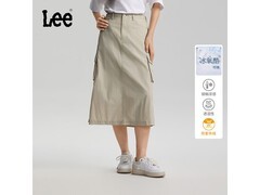 Lee26春夏灰绿尼龙工装半身裙低至379元