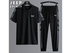 JEEP男士速干冰丝T恤套装5折仅94.5元