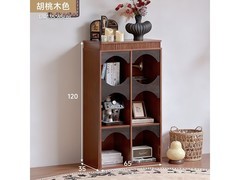 锦需中古风书架65x35x120cm