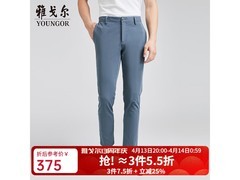 雅戈尔2024春夏蓝休闲裤低至316元