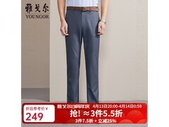 雅戈尔商务休闲DP免烫裤京东低价购